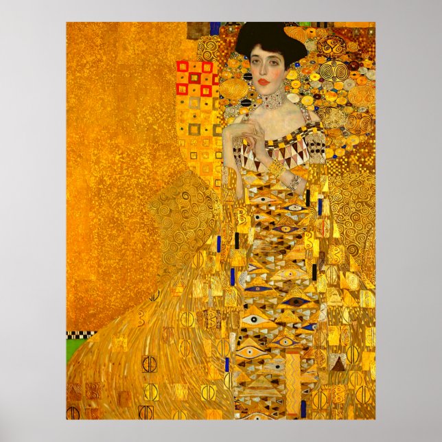 Póster Retrato de Gustav Klimt de Adele Bloch-Bauer I (Frente)