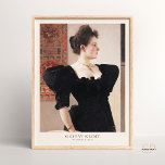 Póster Retrato de Gustav Klimt de la pintura de Marie Bre<br><div class="desc">Presentando "Retrato de Marie Breunig" del reconocido artista Gustav Klimt. Esta cautivadora impresión artística captura la esencia de su tema,  mostrando el dominio de Klimt en el retrato. Eleva tu decoración con esta elegante representación de un célebre artista.</div>