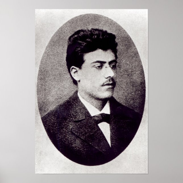 Póster Retrato de Gustav Mahler, 1878 (Frente)