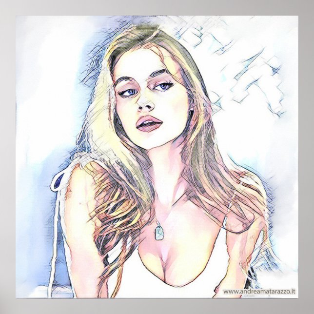 Póster Retrato de Hailey (Frente)