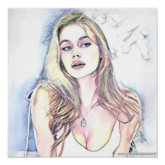 Póster Retrato de Hailey (Anverso)