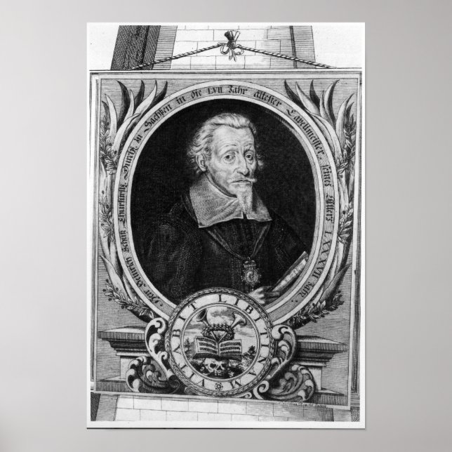Póster Retrato de Heinrich Schutz (Frente)