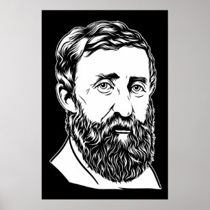 Póster Retrato de Henry David Thoreau