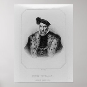 Póster Retrato de Henry Fitzalan, 12mo conde de