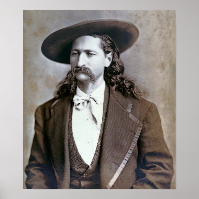 PÓSTER RETRATO DE HICKOK DE ROCKWOOD WILD BILL DE 1873 (Frente)