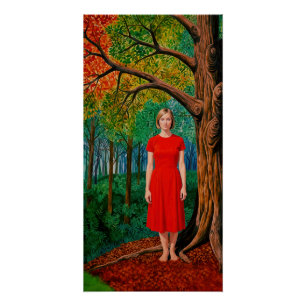 Póster “Retrato de Holly” - Un vestido brillante para la