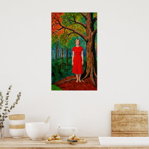 Póster “Retrato de Holly” - Un vestido brillante para la
