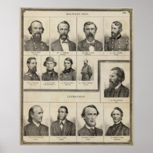 Póster Retrato de hombres militares, Minnesota