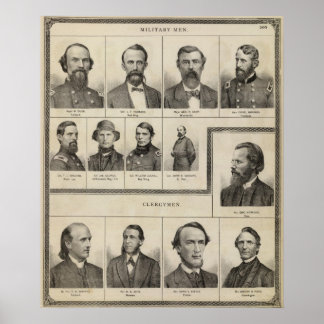 Póster Retrato de hombres militares, Minnesota
