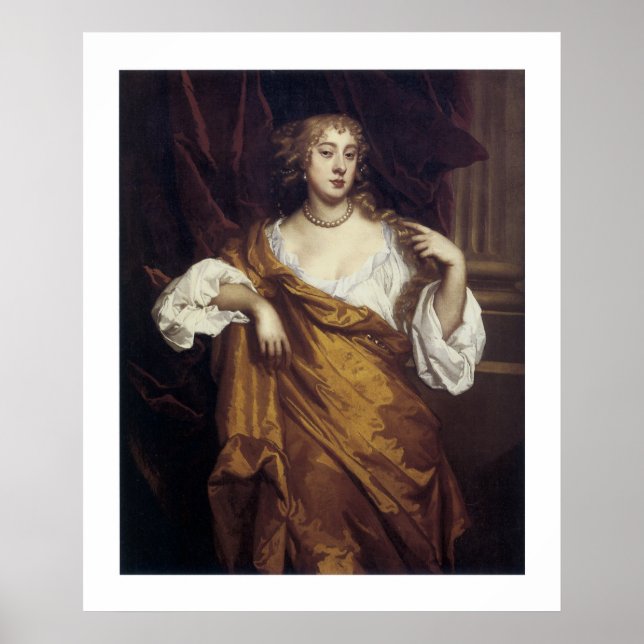 Póster Retrato de Hon. Mary Wharton (Frente)