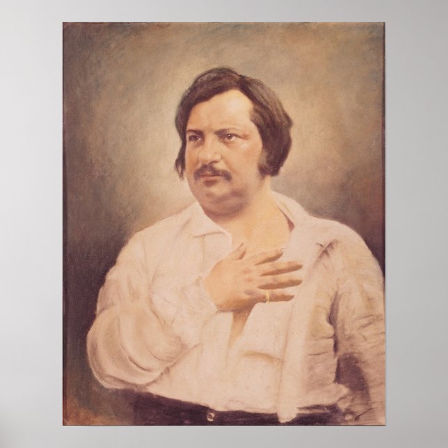 Póster Retrato de Honore de Balzac (Frente)