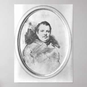 Póster Retrato de Honore de Balzac c.1820