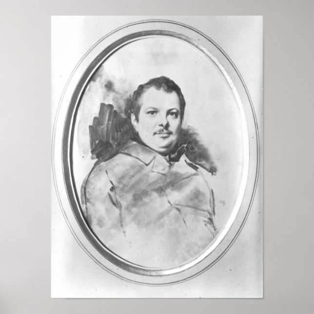 Póster Retrato de Honore de Balzac c.1820 (Frente)
