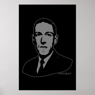 Póster Retrato de HP Lovecraft