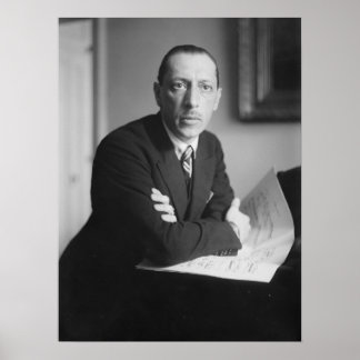 Póster Retrato de Igor Stravinsky