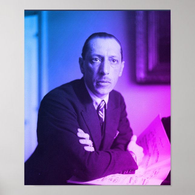 Póster Retrato de Igor Stravinsky (Frente)