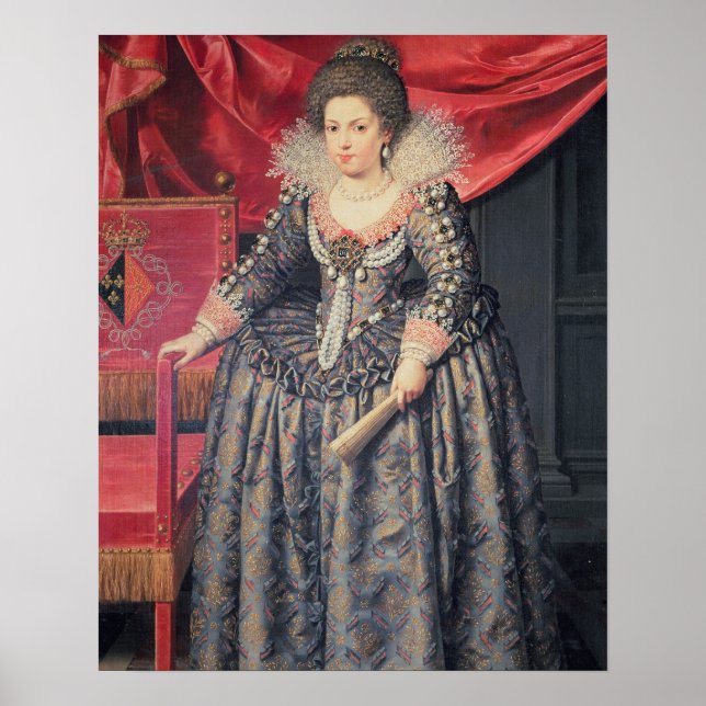 Póster Retrato de Isabel de Francia (1602-44) hija (Frente)