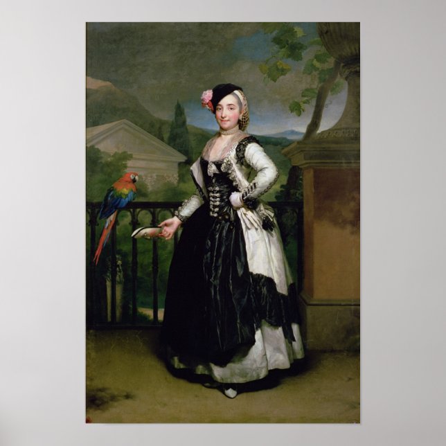 Póster Retrato de Isabel Parrena Arce (Frente)