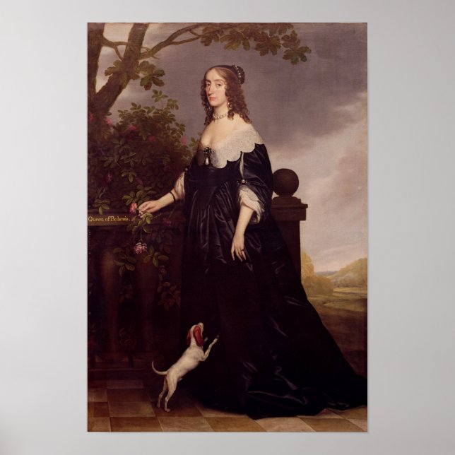 Póster Retrato de Isabel, Reina de Bohemia (Frente)