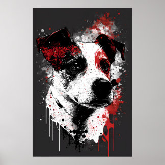 Póster Retrato de Jack Russell Terrier