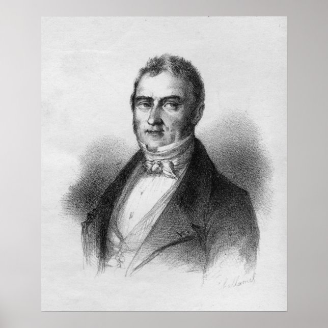 Póster Retrato de Jacques Laffitte (Frente)