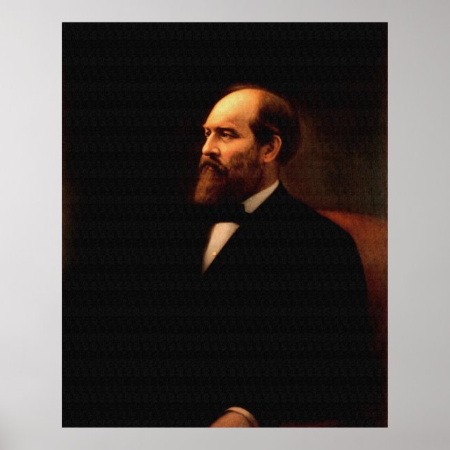 Póster Retrato de JAMES A. GARFIELD de Calvin Curtis Prin (Frente)