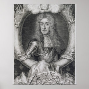 Póster Retrato de James VII de Escocia, II de Inglaterra