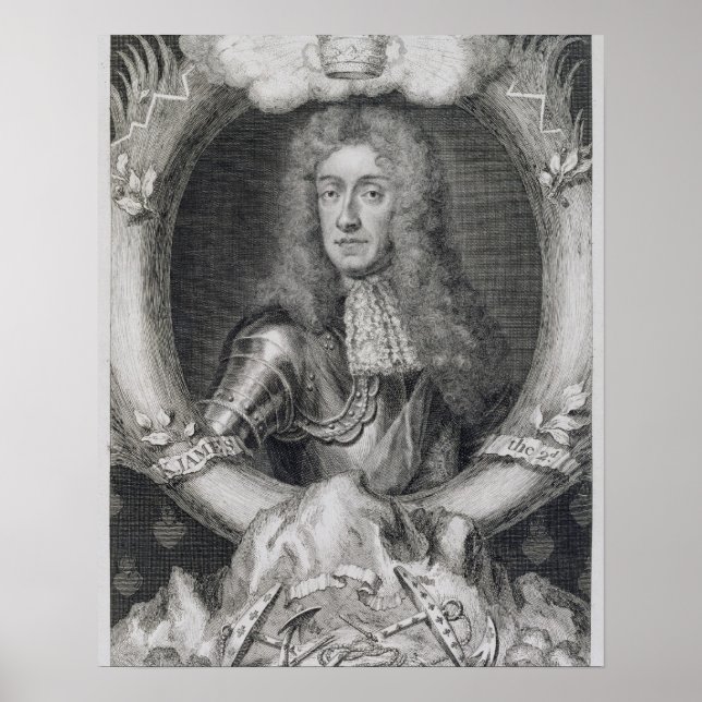 Póster Retrato de James VII de Escocia, II de Inglaterra  (Frente)