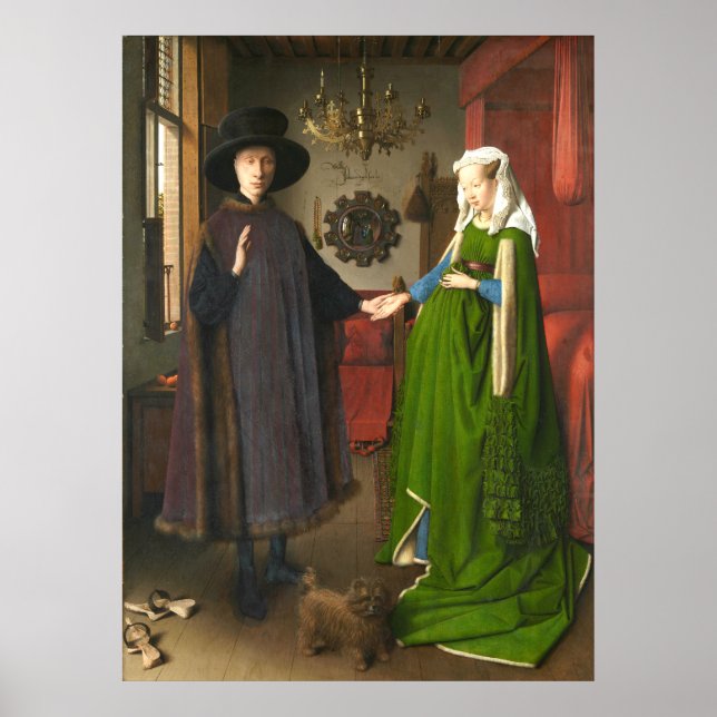 Póster Retrato de Jan van Eyck Arnolfini (Frente)