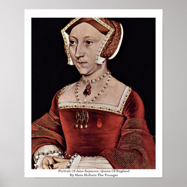 Póster Retrato De Jane Seymour, Reina De Inglaterra (Frente)