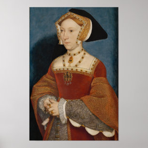Póster Retrato de Jane Seymour - Reina de Inglaterra