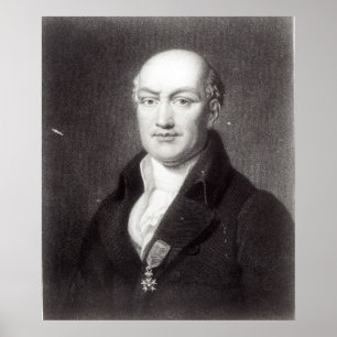 Póster Retrato de Jean Baptiste Joseph Delambre