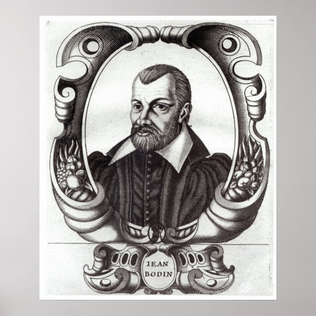 Póster Retrato de Jean Bodin (Frente)