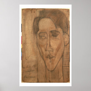 Póster Retrato de Jean Cocteau (1889-1963) 1917 (lápiz