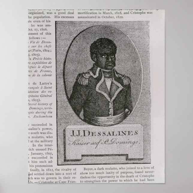 Póster Retrato de Jean-Jacques Dessalines (Frente)