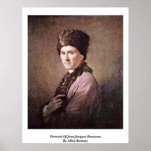 Póster Retrato De Jean-Jacques Rousseau Por Allan Ramsay