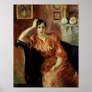Póster Retrato de Jeanne Pontillon