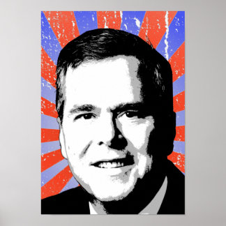Póster Retrato de Jeb Bush