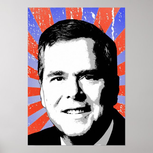 Póster Retrato de Jeb Bush (Frente)