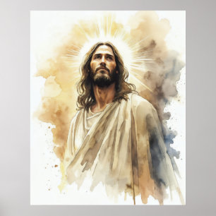 Póster Retrato de Jesucristo