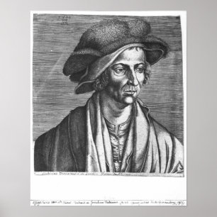 Póster Retrato de Joachim Patinir, 1521