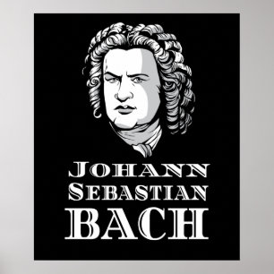 Póster Retrato de Johann Sebastian Bach