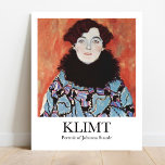 Póster Retrato de Johanna Staude por Gustav Klimt<br><div class="desc">Trae un toque de Art Nouveau a tu casa con este hermoso poster de "Retrato de Johanna Staude" de Gustav Klimt. Creado entre 1917 y 1918, este óleo sobre pintura de lona es un impresionante ejemplo del trabajo de Klimt durante su última carrera. El cuadro original se encuentra en el...</div>