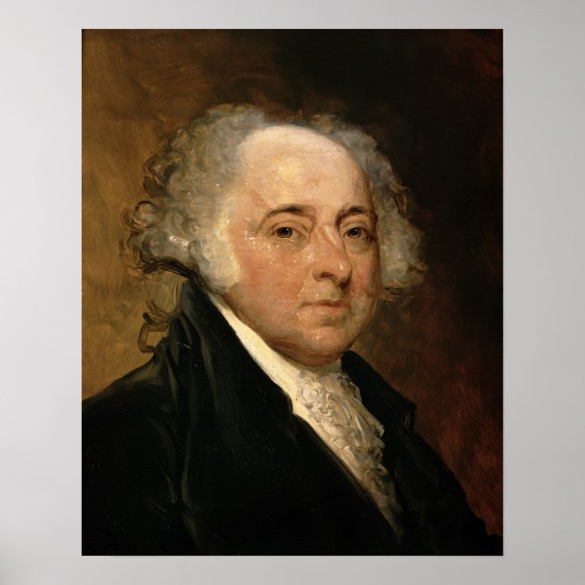 Póster Retrato de John Adams (Frente)