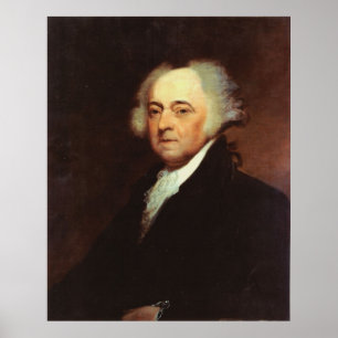 Póster Retrato de JOHN ADAMS por Asher B. Durand Print