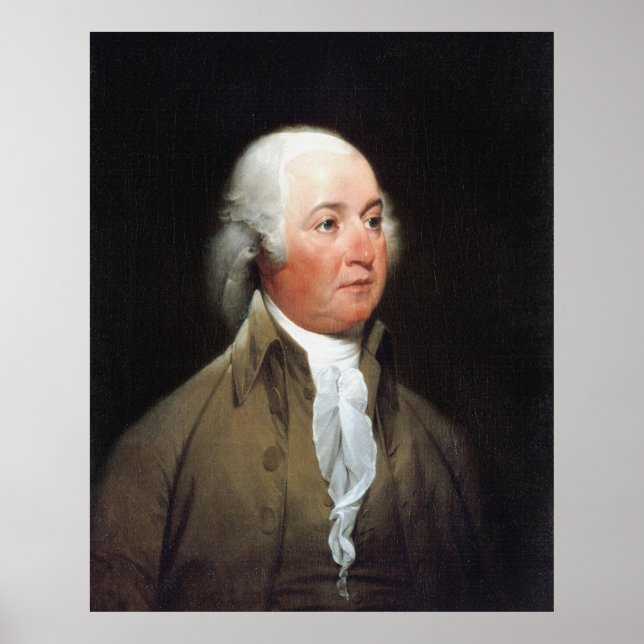 Póster Retrato de JOHN ADAMS por John Trumbull Print (Frente)