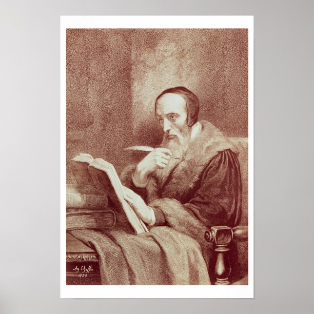 Póster Retrato de John Calvin (1509-1564) (grabación) (Frente)