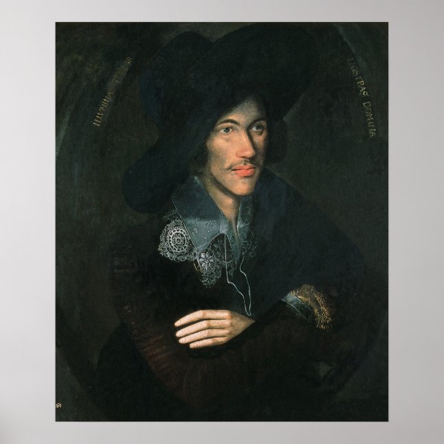 Póster Retrato de John Donne, c.1595 (Frente)