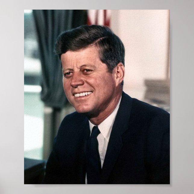 Póster Retrato de John F. Kennedy Whitehouse (Frente)