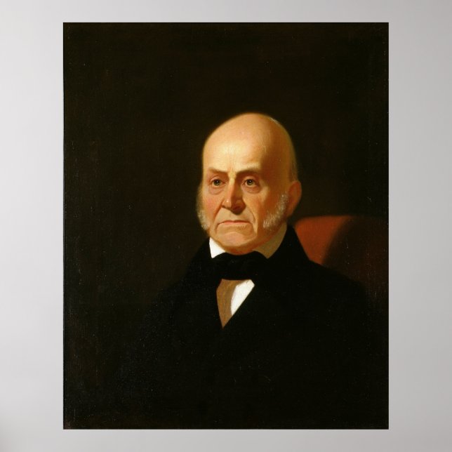 Póster Retrato de JOHN QUINCY ADAMS de George Caleb Bingh (Frente)
